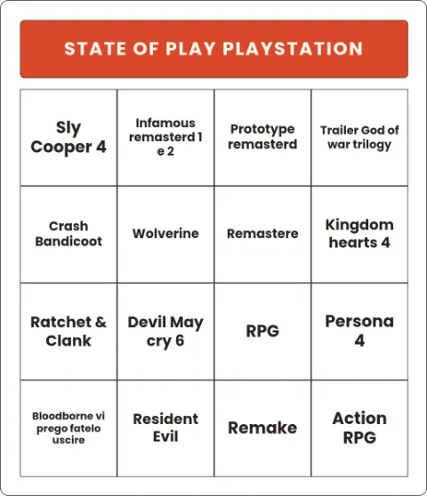 New Bingo Card